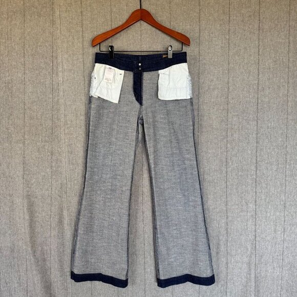 Levi's Y2K Demi Curve Classic Mid Rise Wide Leg Dark Wash Size 10 / 30 - Picture 9 of 15